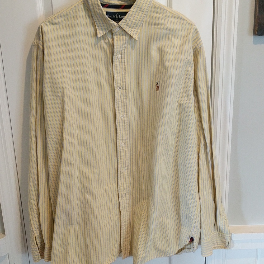 Ralph Lauren XXL classic fit pinstripe button